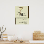 Stijlvolle Olijfgroen Moderne Verjaardag Welkom Poster (Keuken)