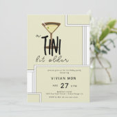 Stijlvolle Olive Martini een Tini beetje Ouder Ver Kaart (Staand voorkant)