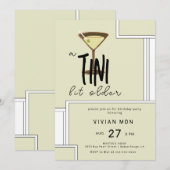 Stijlvolle Olive Martini een Tini beetje Ouder Ver Kaart (Voorkant / Achterkant)