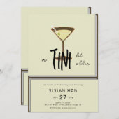 Stijlvolle Olive Martini een Tini beetje Ouder Ver Kaart (Voorkant / Achterkant)