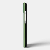 Stijlvolle  Olive Sage Groen Zwart 3D Gestreept Case-Mate iPhone Case (Achterkant / Links)