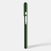 Stijlvolle  Olive Sage Groen Zwart 3D Gestreept Case-Mate iPhone Case (Achterkant / Links)