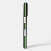 Stijlvolle  Olive Sage Groen Zwart 3D Gestreept Case-Mate iPhone Case (Achterkant / Rechts)