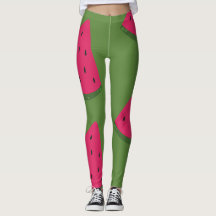 Stijlvolle Olive Watermelon Leggings