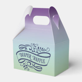 Stijlvolle Ombre Baby shower luier Raffle Bedankdoosjes
