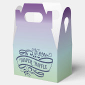 Stijlvolle Ombre Baby shower luier Raffle Bedankdoosjes (Geopend)