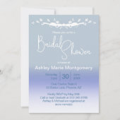 Stijlvolle Ombre Blue Pastel Vrijgezellenfeest Sja Kaart (Voorkant)