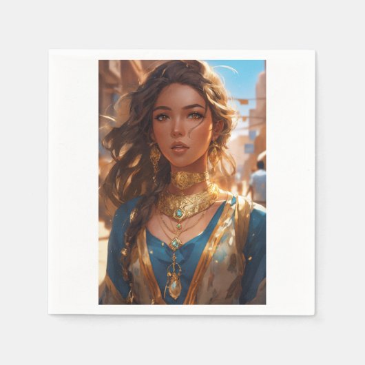 Stijlvolle online winkel servet (Voorkant)