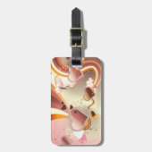 Stijlvolle ontwerpachtergrond bagagelabel (Voorkant verticaal)