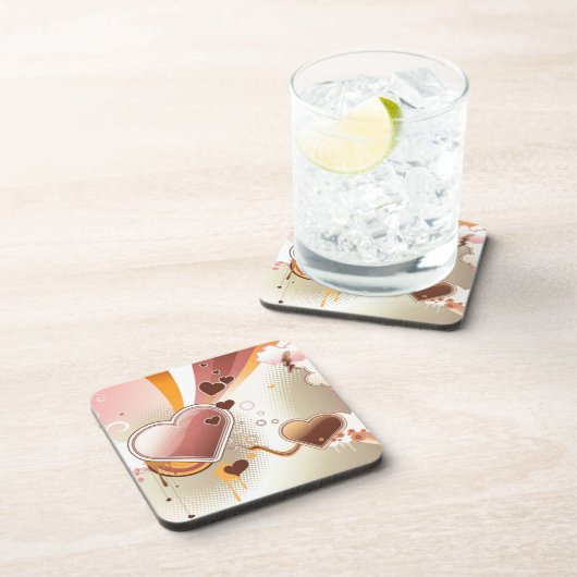 Stijlvolle ontwerpachtergrond bier onderzetter (Rechterzijde)