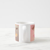 Stijlvolle ontwerpachtergrond espresso kop (Achterkant)