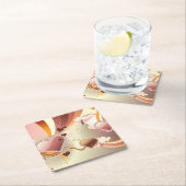 Stijlvolle ontwerpachtergrond kartonnen onderzetters (Insitu)