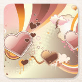 Stijlvolle ontwerpachtergrond kartonnen onderzetters (Voorkant)