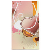 Stijlvolle ontwerpachtergrond klein cadeauzakje (Achterkant)