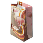 Stijlvolle ontwerpachtergrond klein cadeauzakje (Voorkant Gekanteld)