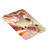 Stijlvolle ontwerpachtergrond magneet (Rechterzijde)