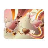 Stijlvolle ontwerpachtergrond magneet (Horizontaal)