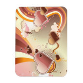 Stijlvolle ontwerpachtergrond magneet (Verticaal)