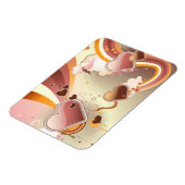 Stijlvolle ontwerpachtergrond magneet (Linkerzijde)