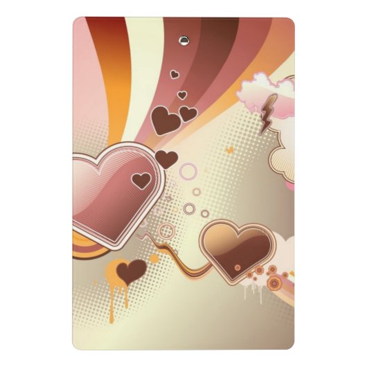 Stijlvolle ontwerpachtergrond mini klembord (Achterkant)