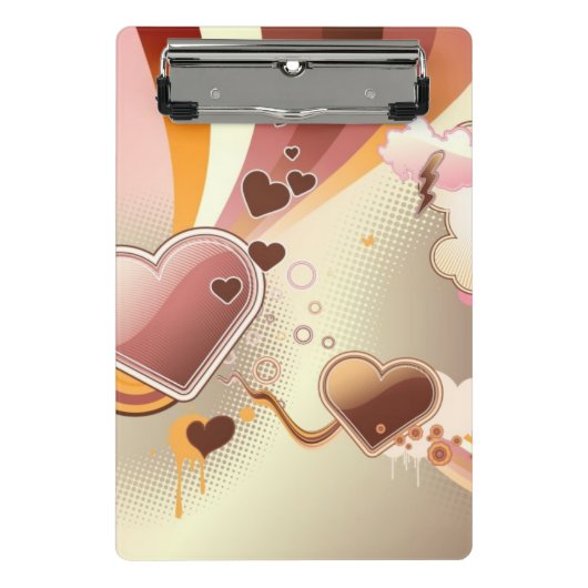 Stijlvolle ontwerpachtergrond mini klembord (Voorkant)