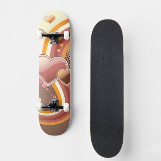 Stijlvolle ontwerpachtergrond skateboard (Voorkant)