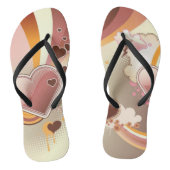 Stijlvolle ontwerpachtergrond teenslippers (Voetbed)