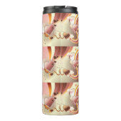 Stijlvolle ontwerpachtergrond thermosbeker (Achterkant)