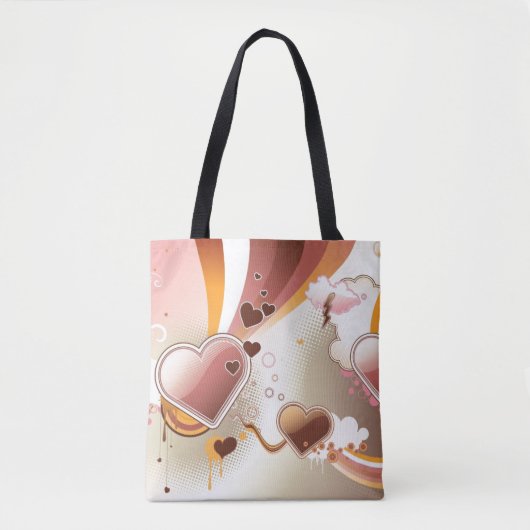 Stijlvolle ontwerpachtergrond tote bag (Voorkant)