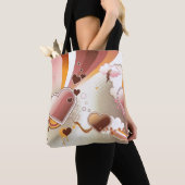 Stijlvolle ontwerpachtergrond tote bag (Dichtbij)