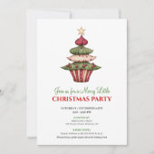 Stijlvolle ontwerper Kerstboom diner viering Kaart (Voorkant)
