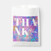 Stijlvolle Opal Stone Modern Dank u bruiloftsfeest Bedankzakje (Voorkant)