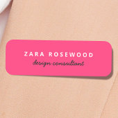 Stijlvolle, opgerolde, moderne, minimalistische em naamplaatje