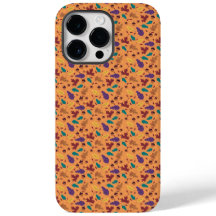 Stijlvolle Oranje Leaf Pattern iPhone Case