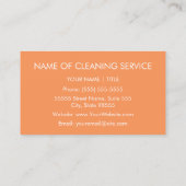 Stijlvolle Oranje Quatrefoil - Bewaring Services Visitekaartje (Achterkant)