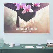 Stijlvolle orchidee afstudeerfeest banner (Beurs)