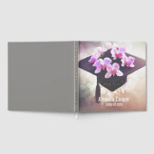 Stijlvolle Orchideeën Afstuderen Folie Guestbook Gastenboek (Volledig)