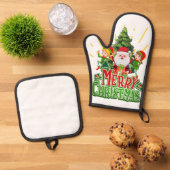 "Stijlvolle ovenwanten & pot houders set - unieke  (Top down)