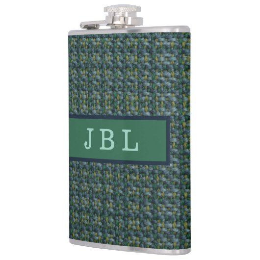 Stijlvolle Oxford Tweed Monogram Heupfles (Links)