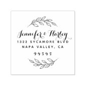 Stijlvolle paardennamen | Rond botanisch adres Zelfinktende Stempel (Design)