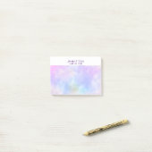 Stijlvolle Paarse Abstracte Waterverf Huwelijk Post-it® Notes (Op bureau)