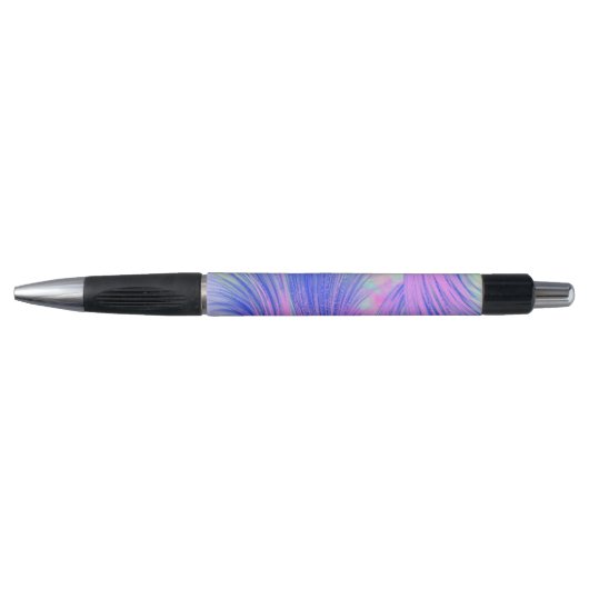 Stijlvolle paarse blauw Abstract veren Pen (Voorkant)