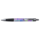 Stijlvolle paarse blauw Abstract veren Pen (Achterkant)