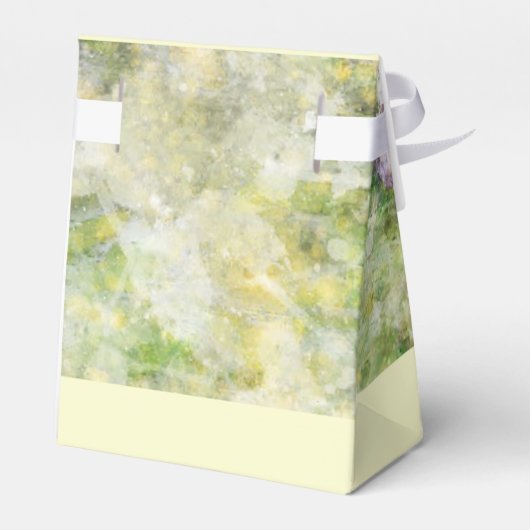 Stijlvolle paarse bloem bedankdoosjes (Achterkant)