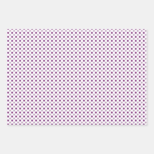 Stijlvolle  Paarse bloemblaadjes Inpakpapier Vel (Voorkant 3)