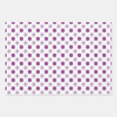 Stijlvolle  Paarse bloemblaadjes Inpakpapier Vel (Voorkant)