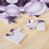 Stijlvolle Paarse Bloemen Legpuzzel (Zijkant)