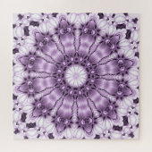 Stijlvolle Paarse Bloemen Legpuzzel (Horizontaal)