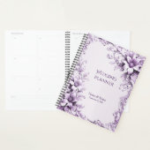 Stijlvolle paarse bloemen planner (Display)