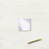 Stijlvolle paarse bloemen Post-it-briefjes Post-it® Notes (Op bureau)